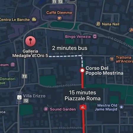 Lejlighed Piazza Ferretto In 10 Min Ac & Wifi